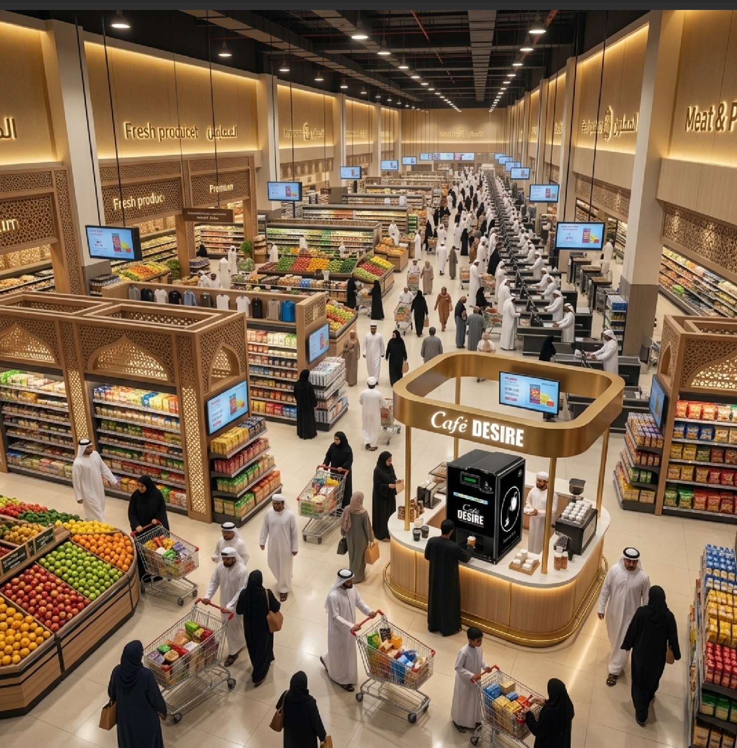 Café Desire beverage solution for hypermarkets in Oman