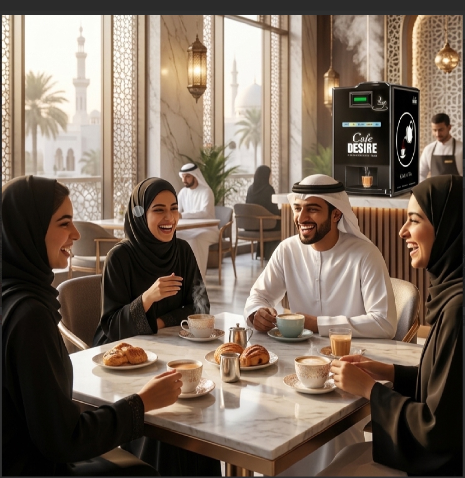 Café Desire beverage solution for cafeterias in Oman